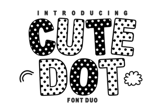 Cute Dot Duo Font for Creative Projects & Designs