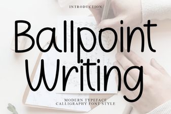 Modern Ballpoint Fonts for Digital Typography