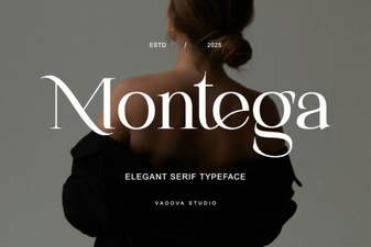 Montega Font: Clean Display Font for Modern Design